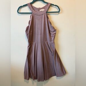 Altar'd State Lavender Mauve Halter Dress